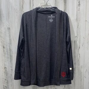 1020 Colosseum Indiana Hoosiers Charcoal Cardigan